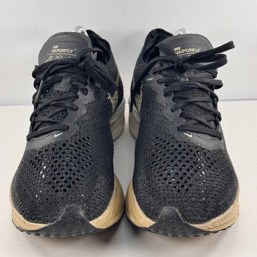 Nike Vaporfly 3 Black Metallic‎ Gold Running Shoes DV4129-001 Mens 7.5